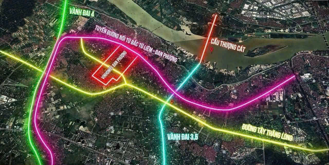 vị trí dự án vinhomes wonder city đan phượng