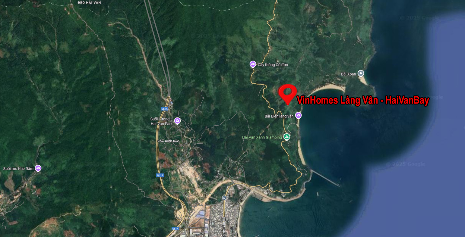 Vị trí Vinhomes Hải Vân Bay